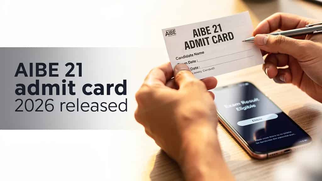 AIBE 21 admit card 2026 released May 22 — download steps, exam rules for June 7