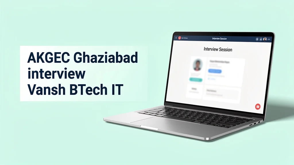 Akgec Ghaziabad Interview Vansh Btech It Campus Life Acade 449713