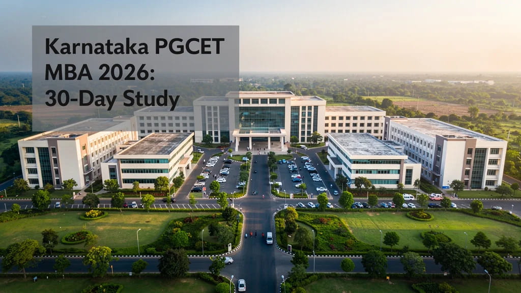 Karnataka Pgcet Mba 2026 30 Day Study Plan After Postponeme 361329