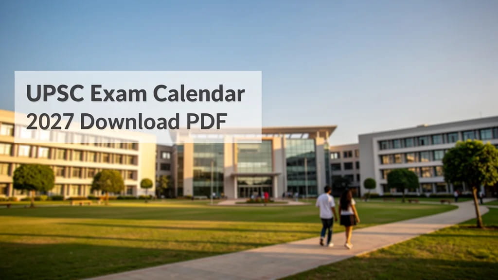 Upsc Exam Calendar 2027 Download PDF Complete Schedule Key 276254
