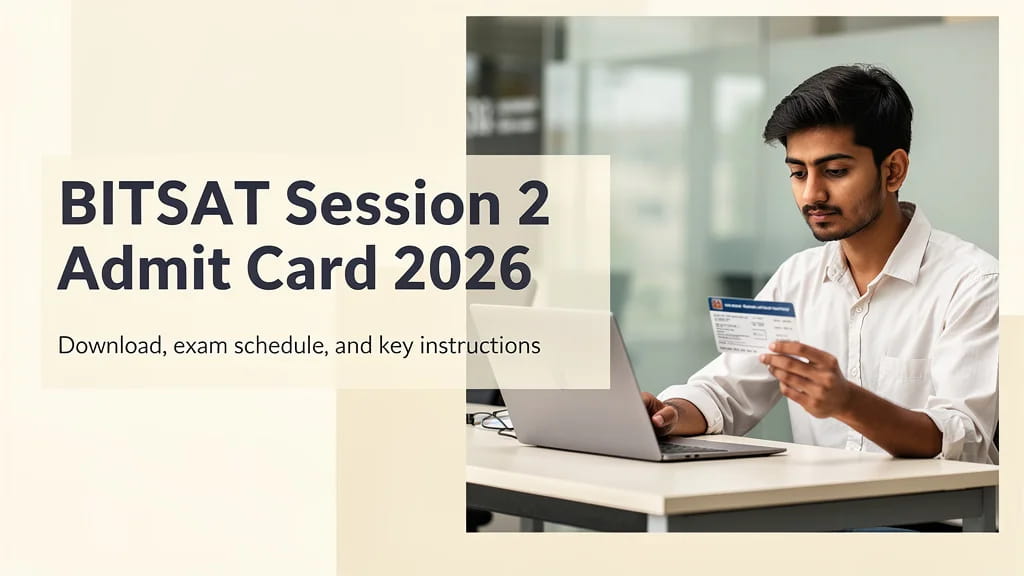 Bitsat Session 2 Admit Card 2026 Download Link Dates Deta 335218