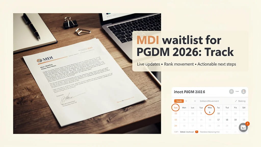 Mdi Waitlist for Pgdm 2026 Track Movement Boost Your Chanc 181381