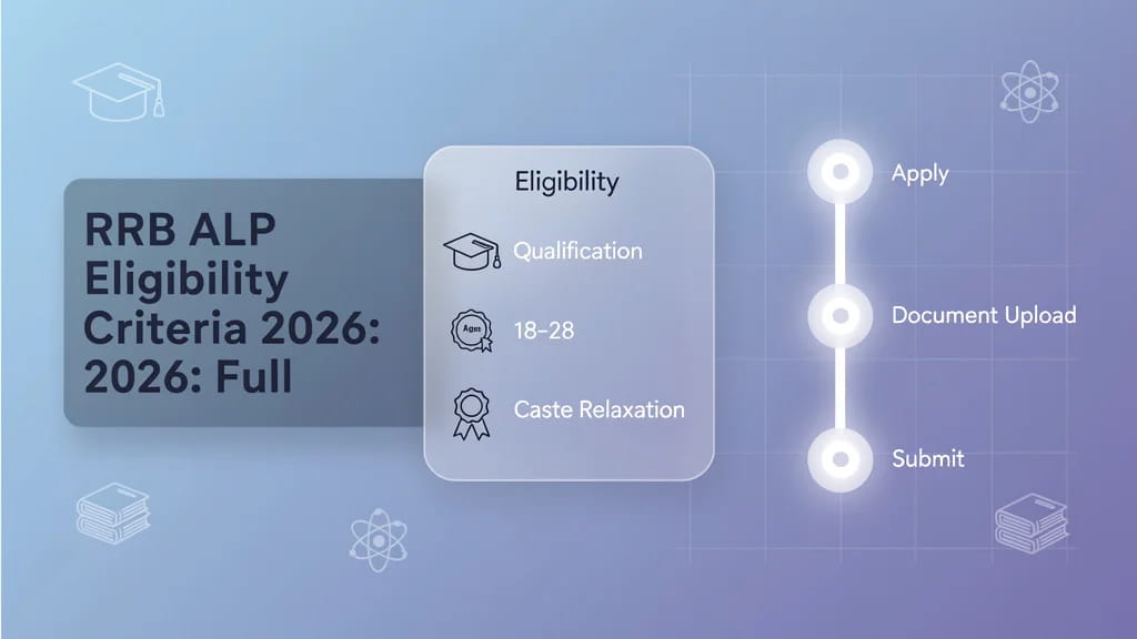 Rrb Alp Eligibility Criteria 2026 Full Guide on Qualificati 542095